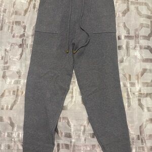 Women Gray knit Jogger Pants